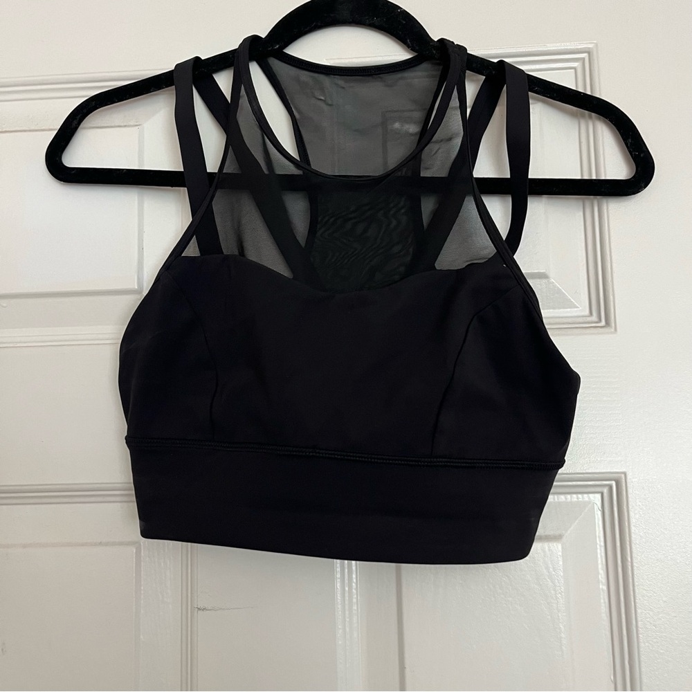 Lululemon Athletica Mesh High Neck Sports Bra (Size 6)